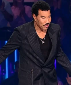 American Idol S24 Lionel Richie Black Striped blazer
