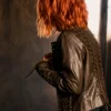 Belle Skinner Marshals Brown Leather Jacket