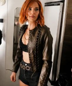 Belle Skinner Marshals Brown Leather Jacket