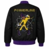 Black Goofy Powerline Bomber Jacket
