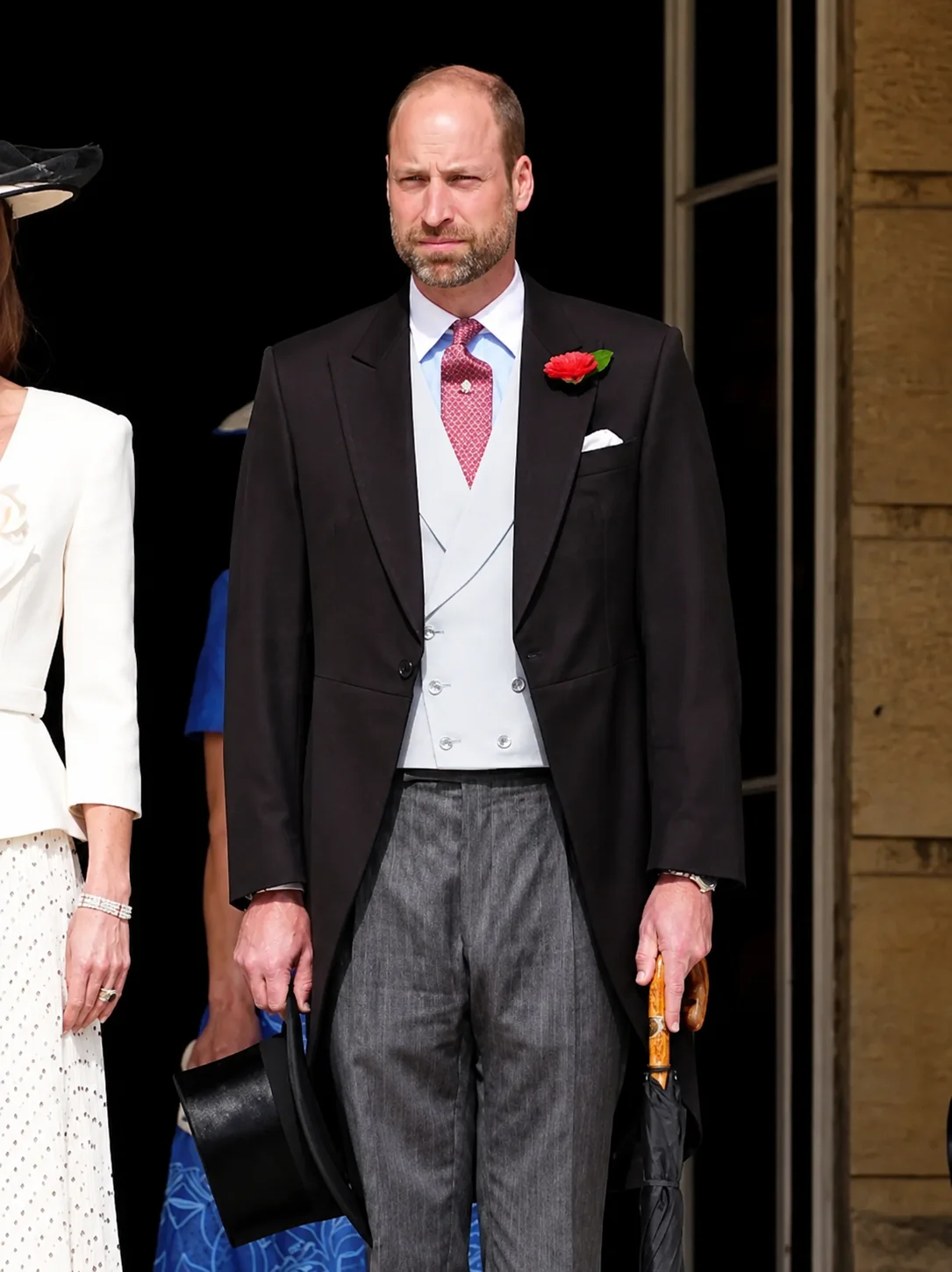 Buckingham Palace Prince William Black Coat