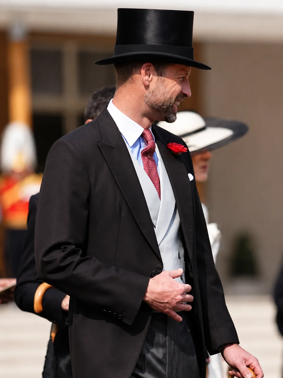 Buckingham Palace Prince William Black Coat