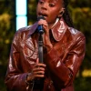 Cat Burns BAFTA Awards 2026 Brown Jacket