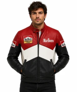 Marlboro Leather Biker Jacket