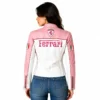 Pink Leather Ferrari Jacket