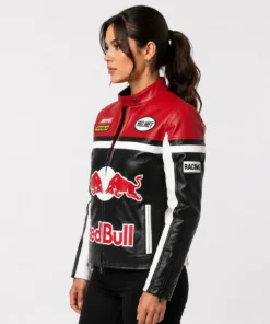 Red Bull Motorcycle Leather Jacket
