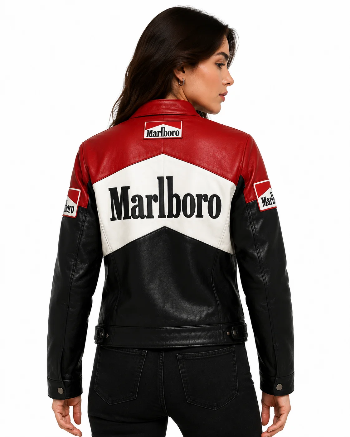 Marlboro Leather Biker Jacket