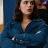 Ella Bright Off Campus 2026 Denim Biker Jacket