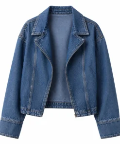 Ella Bright Off Campus 2026 Denim Biker Jacket