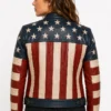 Independence Day American Flag Leather Jacket