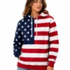 Independence Day USA Flag Hoodie
