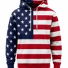 Independence Day USA Flag Hoodie