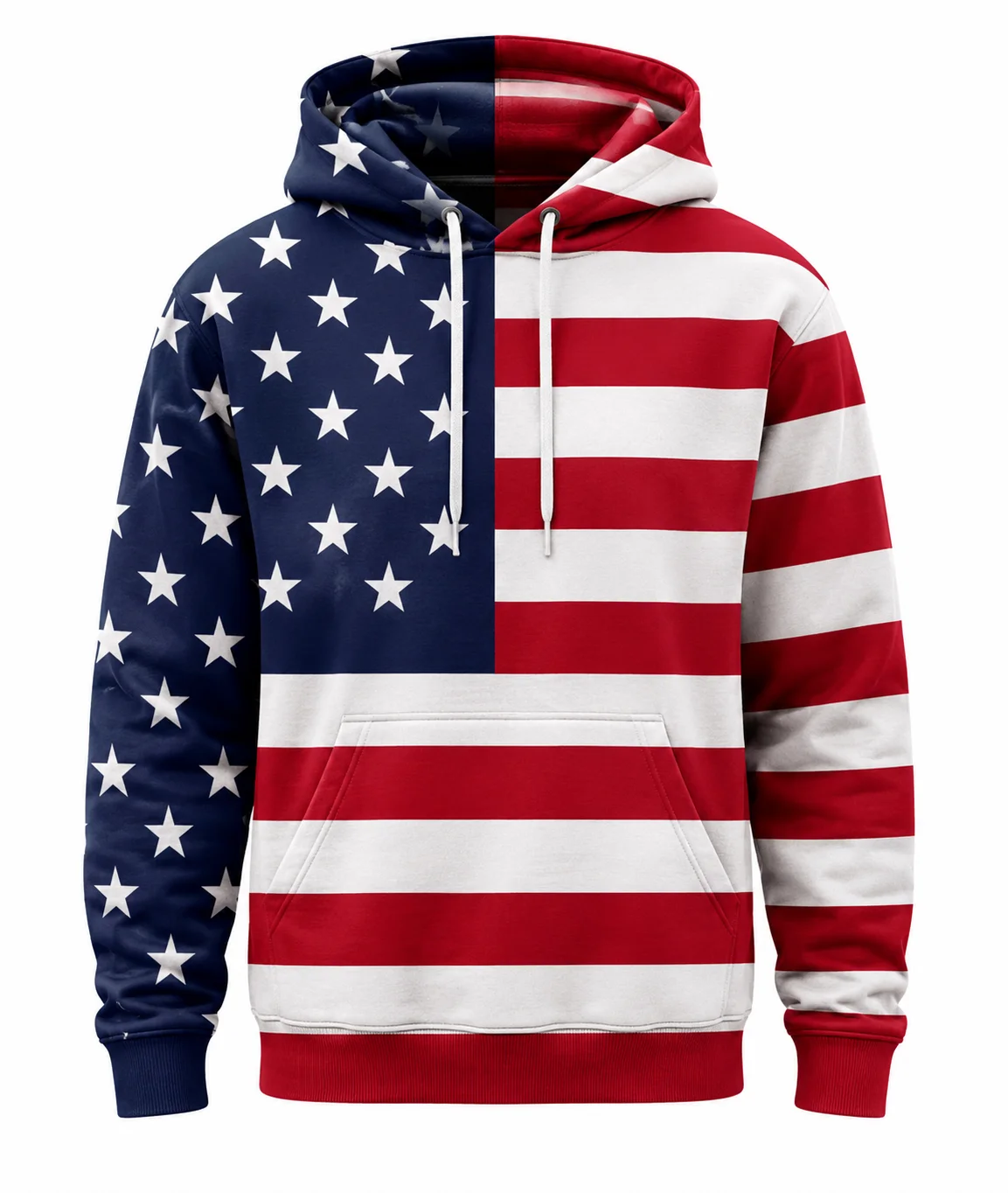 Independence Day USA Flag Hoodie