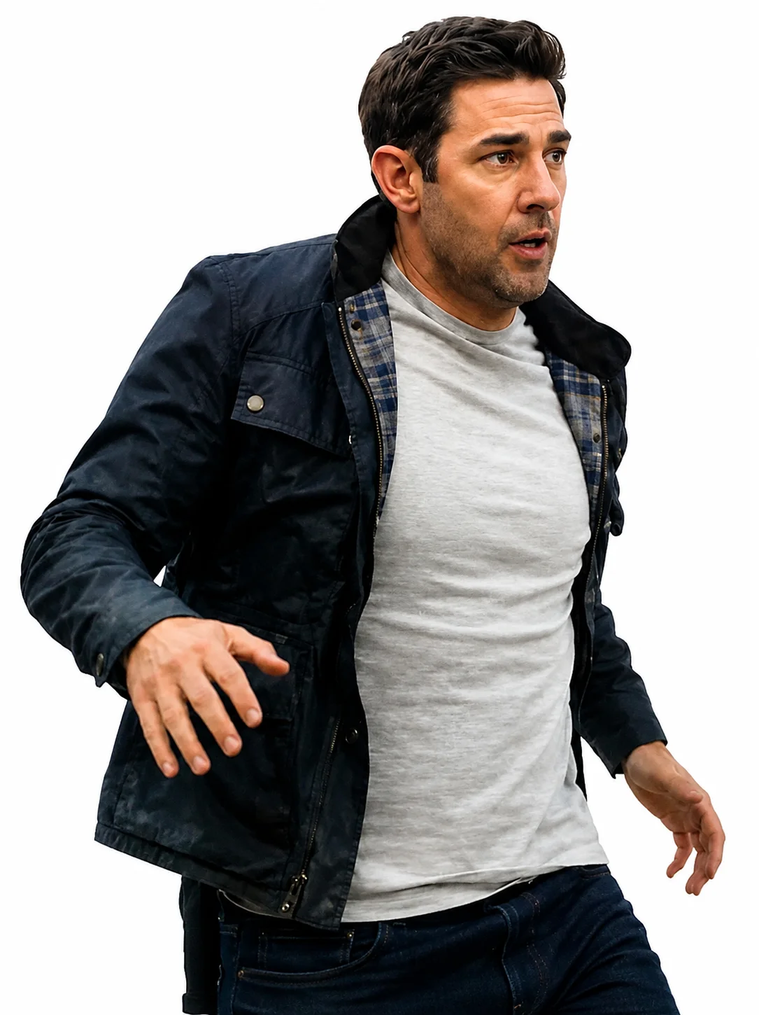 Jack Ryan 2026 Ghost War Black Jacket