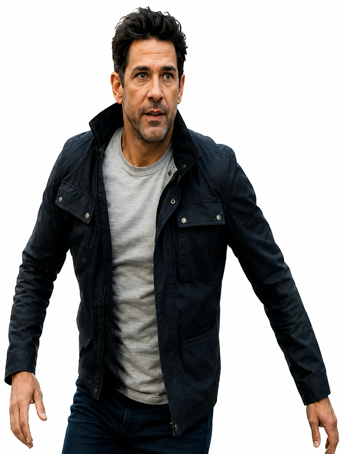Jack Ryan 2026 Ghost War Black Jacket