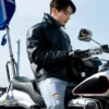 Jung Kook Black Leather Jacket
