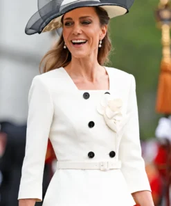 Kate Middleton Buckingham Palace White Jacket