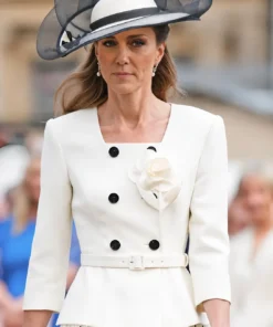 Kate Middleton Buckingham Palace White Jacket