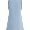 Kelly Clarkson Denim Embellished Dress