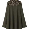 Leighton Meester Gossip Girl S05 Green Sherlock Cape