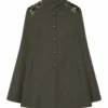 Leighton Meester Gossip Girl S05 Green Sherlock Cape