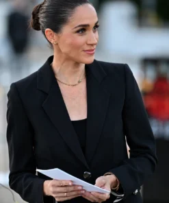 Meghan Markle Geneva 2026 Black Blazer