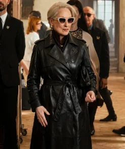 Meryl Streep The Devil Wears Prada 2 Leather Trench Coat