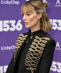 Opening Night 1536 Margot Robbie Black Jacket