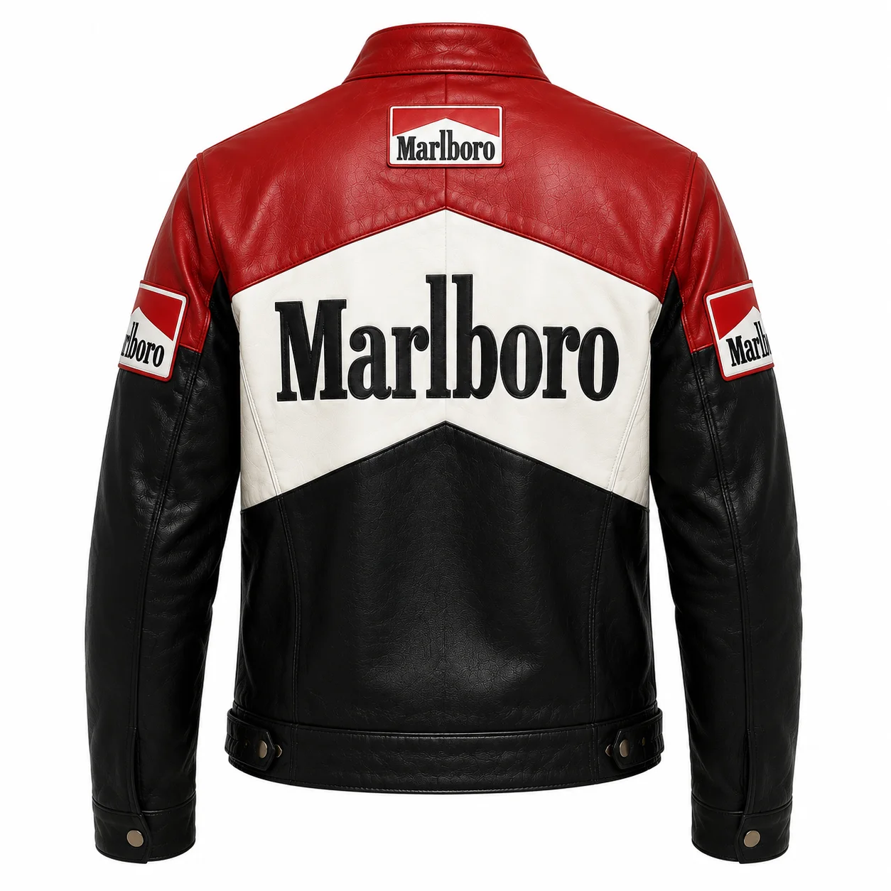 Marlboro Leather Biker Jacket