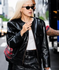Rose NYC 2026 Black Leather Jacket