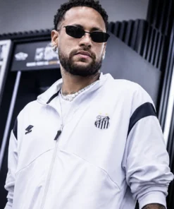 Santos FC Neymar White Track Jacket