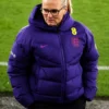Sarina Wiegman England vs Australia Blue Puffer Jacket