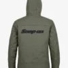 Snap On Hooded Green Jacket