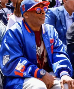 Spike Lee Ben’s Chili Bowl U Street Reopening Knicks Bomber Jacket