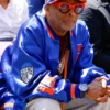 Spike Lee Ben’s Chili Bowl U Street Reopening Knicks Bomber Jacket