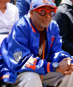 Spike Lee Ben’s Chili Bowl U Street Reopening Knicks Bomber Jacket