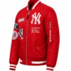 Spike Lee New York Yankees Red Bomber Jacket