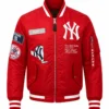 Spike Lee New York Yankees Red Bomber Jacket