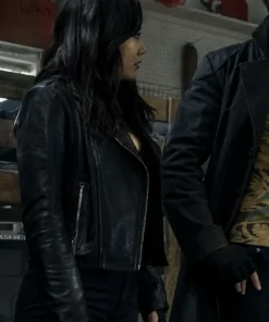 The Boys Karen Fukuhara S05 Black Leather Jacket