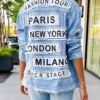 The Valley Persian Style Mercedeh Javid Patchwork Denim Jacket