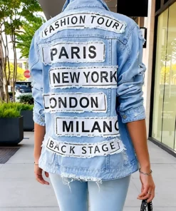 The Valley Persian Style Mercedeh Javid Patchwork Denim Jacket