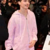 Timothee Chalamet 75th Berlinale Pink Hoodie
