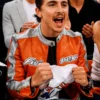 Timothée Chalamet Avirex Orange Leather Jacket