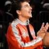 Timothée Chalamet Avirex Orange Leather Jacket