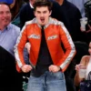 Timothée Chalamet Avirex Orange Leather Jacket