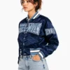 Women’s Cropped Spelman College Blue Jacket