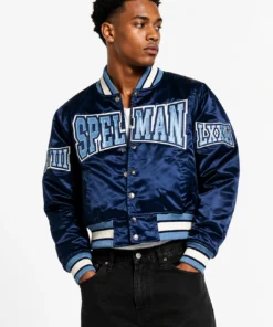 Women’s Cropped Spelman College Blue Jacket