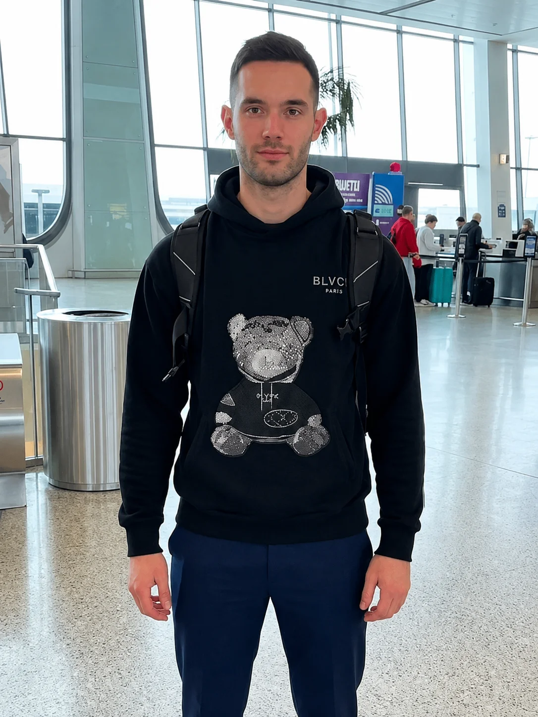 90 Day Diaries S8 Teddy Bear Black Hoodie