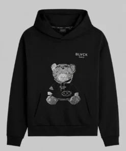 90 Day Diaries S8 Teddy Bear Black Hoodie