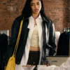 Abby Chilukuri Not Suitable for Work Black Leather Jacket
